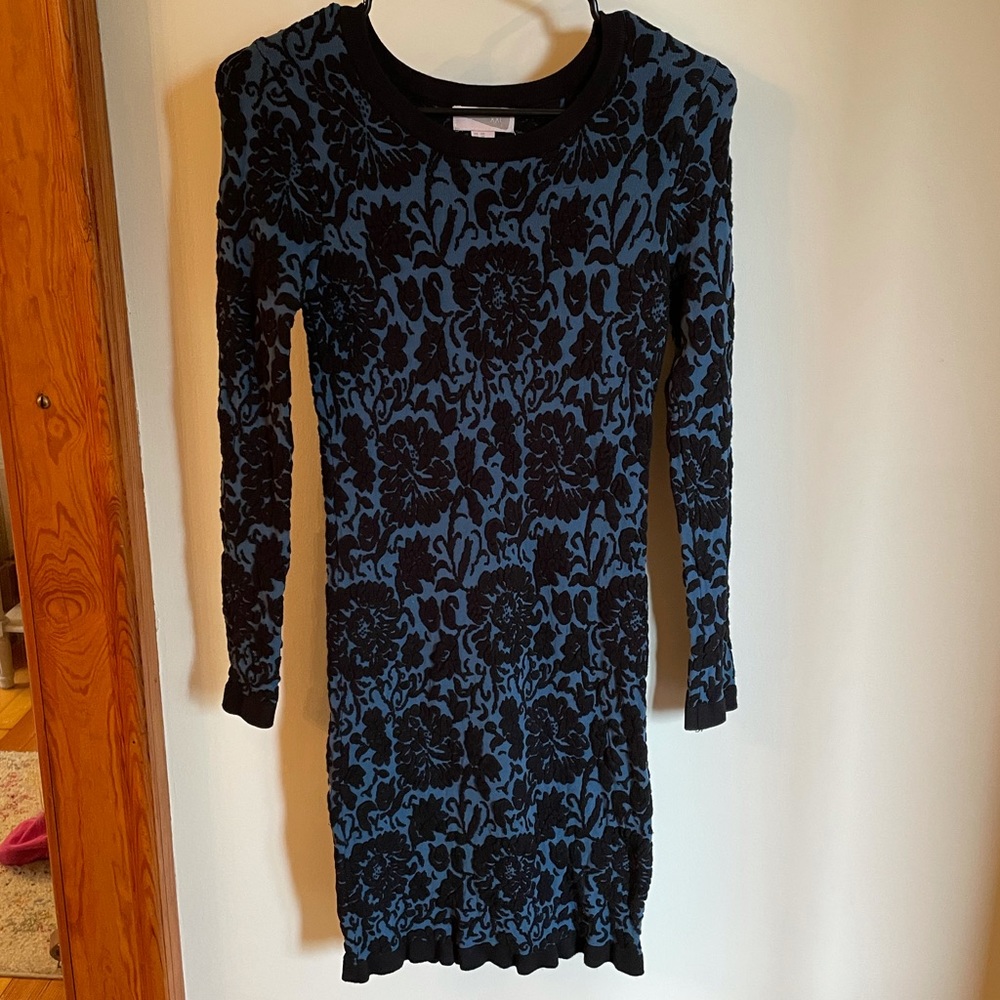 Blue and Black Dress